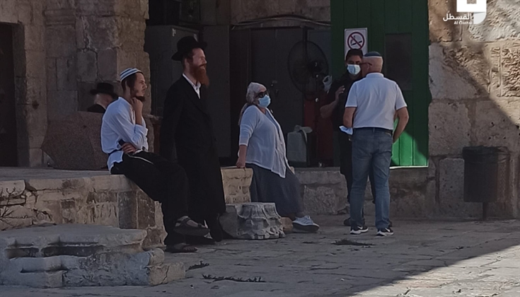 الصور من الاقتحام اليوم