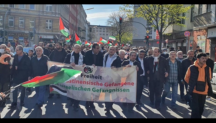 مظاهرة في برلين تطالب أوروبا بوقف المعايير المزدوجة تجاه الفلسطين
