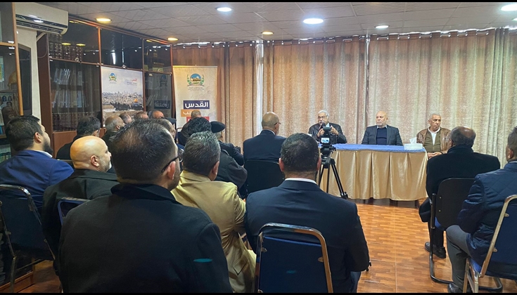 الحملة الاهلية لنصرة فلسطين وقضايا الأمة تعقد اجتماعها الأسبوعي