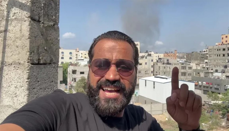 استشهاد الفنان الفلسطيني علي نسمان في قصف على غزة