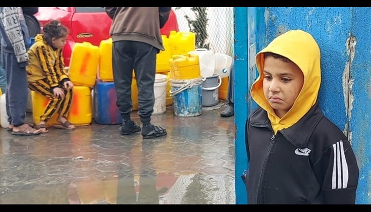 وقودها زيت الطهي.. شاحنة عبد الغفور أمل ظمأى شمال غزة