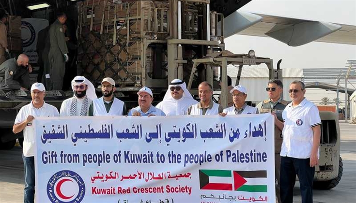 "الكويتية للإغاثة" تعلن إبحار السفينة الثالثة لغزة