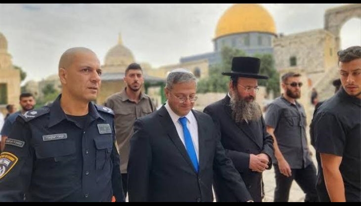 المتطرف إيتمار بن غفير يقتحم "الأقصى"