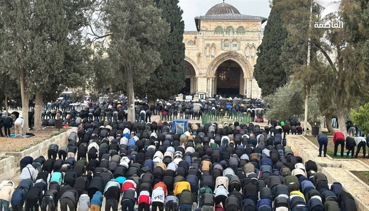 50 ألف مصلٍ أدوا صلاة الجمعة في المسجد الأقصى