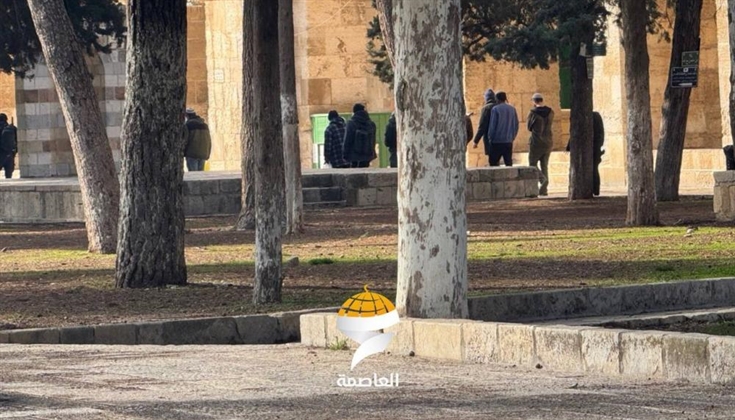 عشرات المستوطنين يقتحمون باحات الأقصى