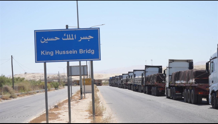 الأردن يؤكد تعطيل مستوطنين قوافله الإغاثية لمنع وصولها إلى غزة