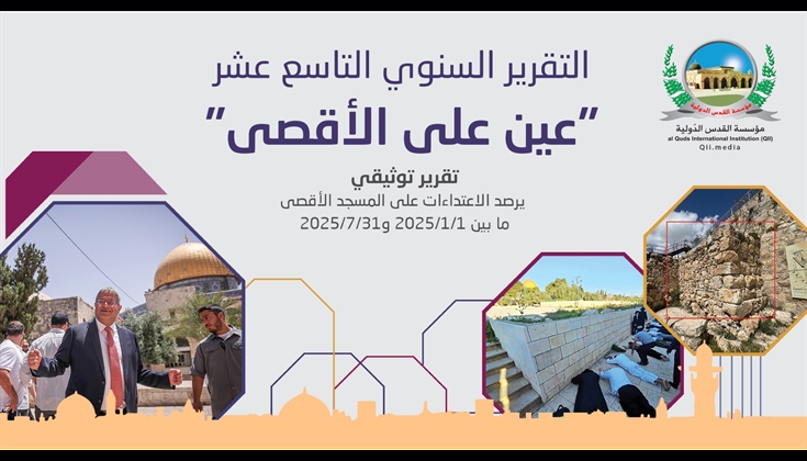 تقرير عين على الأقصى التاسع عشر يرصد إحلالاً دينيًا وديموغرافيًا