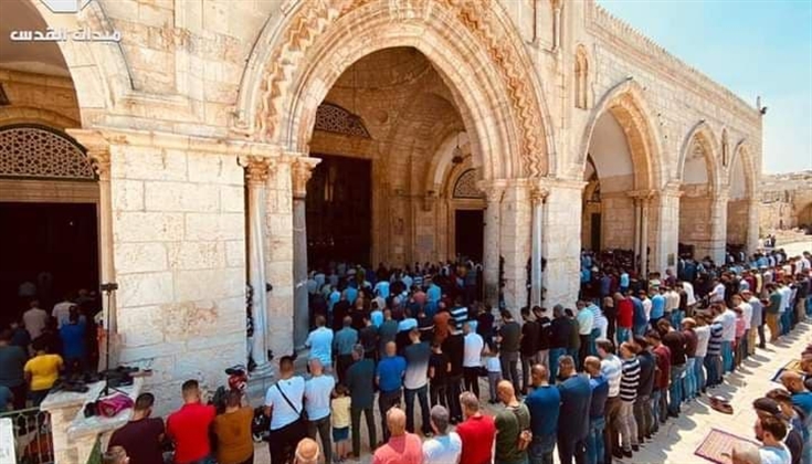 صلاة الجمعة في  المسجد الأقصى المبارك